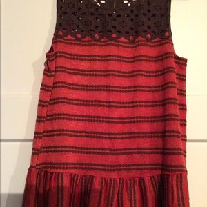 Free People peplum tank size large